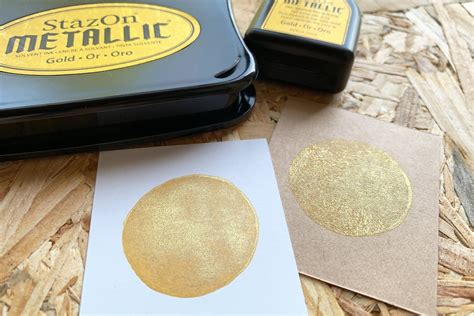 metallic ink pads for stamping